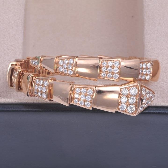 [Luxe Jewelry]SERPENTI BRACELET PINK GOLD DIAMOND