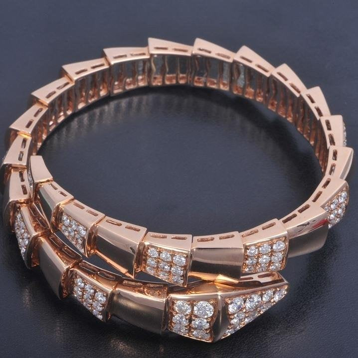 [Luxe Jewelry]SERPENTI BRACELET PINK GOLD DIAMOND