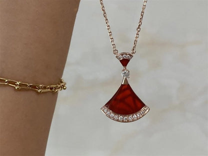 [Luxe Jewelry]DREAM NECKLACE CARNELIAN DIAMOND