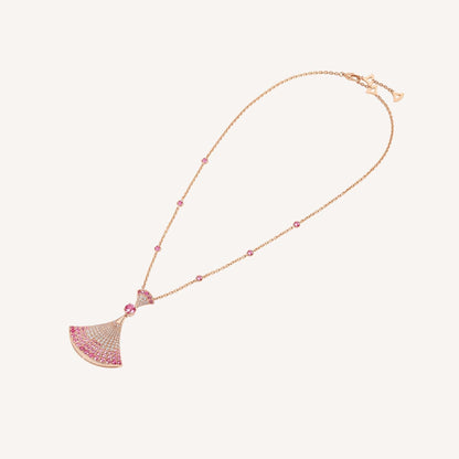 [Luxe Jewelry]DREAM NECKLACK DIAMOND PINK GOLD