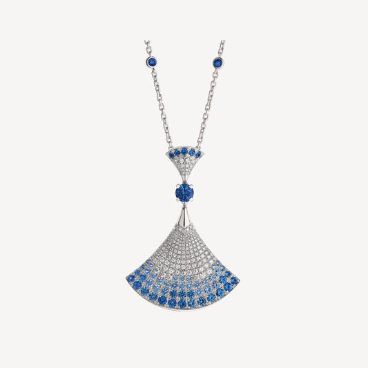 [Luxe Jewelry]DREAM NECKLACE AGATE SILVER DIAMOND