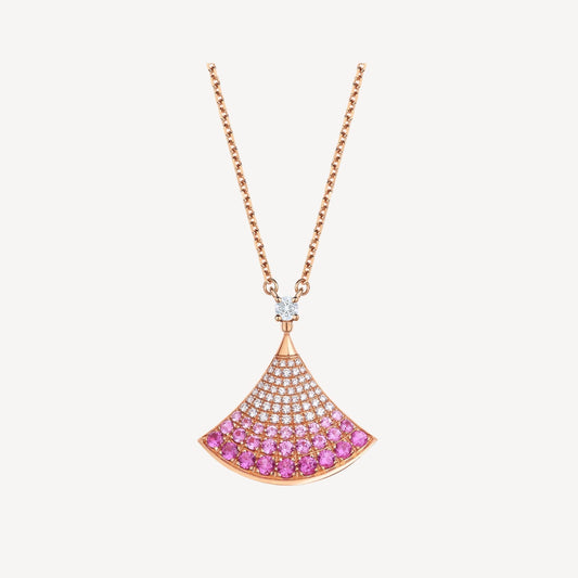[Luxe Jewelry]DREAM NECKLACE PINK GOLD PINK DIAMOND