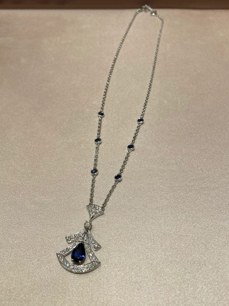 [Luxe Jewelry]DREAM NECKLACE AGATE DIAMOND SILVER