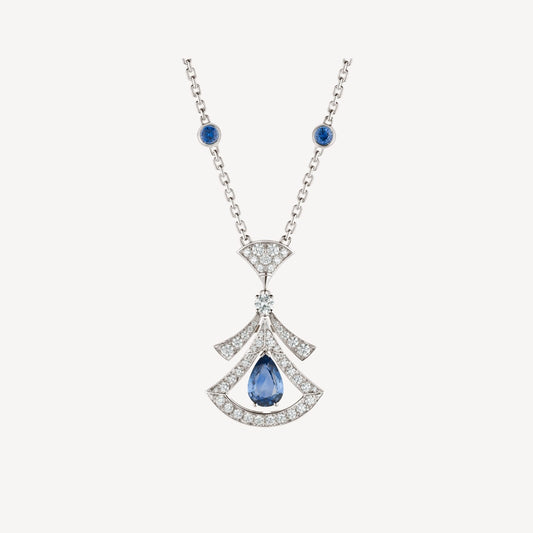 [Luxe Jewelry]DREAM NECKLACE AGATE DIAMOND SILVER