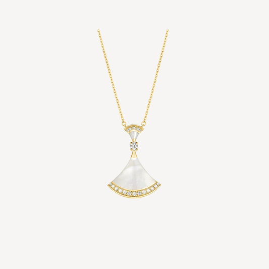 [Luxe Jewelry]DREAM NECKLACE MOP GOLD DIAMOND