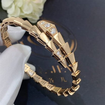 [Luxe Jewelry]SERPENTI BRACELET DIAMONDS PINK GOLD