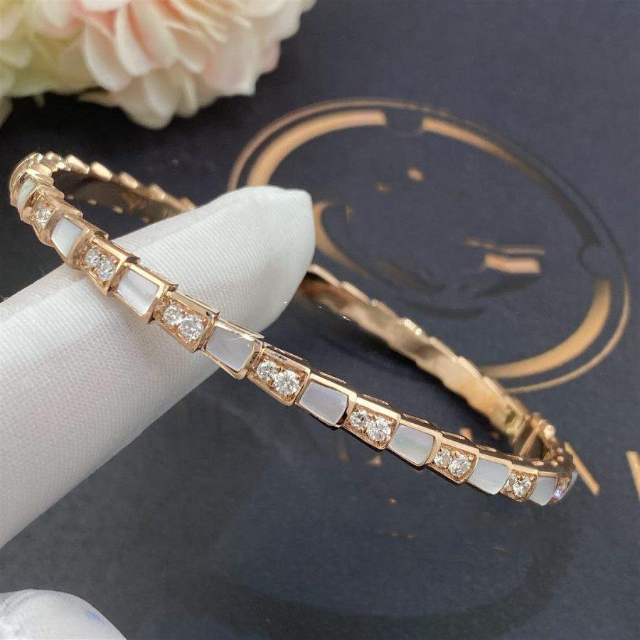 [Luxe Jewelry]SERPENTI BRACELET PINK GOLD MOP DIAMOND