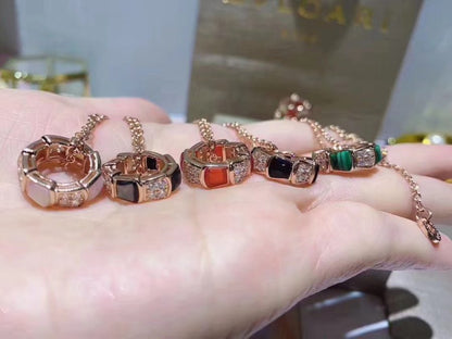 [Luxe Jewelry]SERPENTI PEDANT DIAMOND NECKLACE