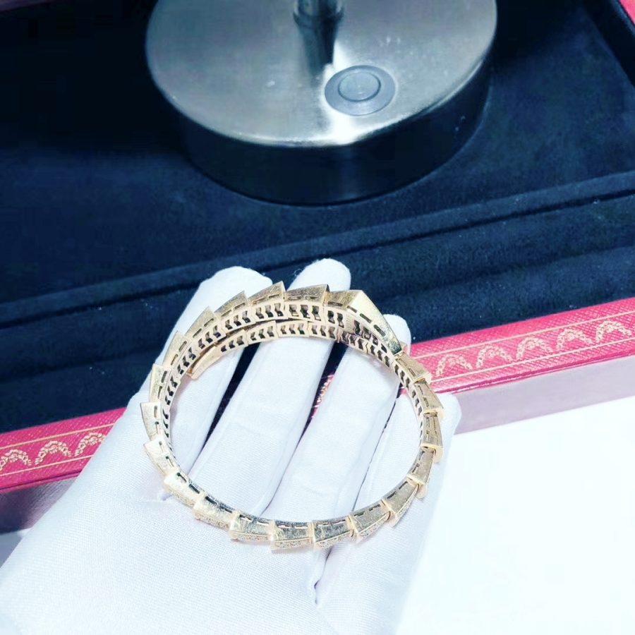[Luxe Jewelry]SERPENTI BRACELET 8MM PINK GOLD DIAMOND