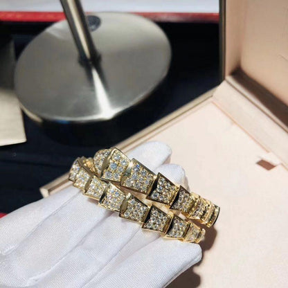 [Luxe Jewelry]SERPENTI BRACELET 8MM GOLD DIAMOND