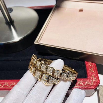 [Luxe Jewelry]SERPENTI BRACELET 8MM GOLD DIAMOND