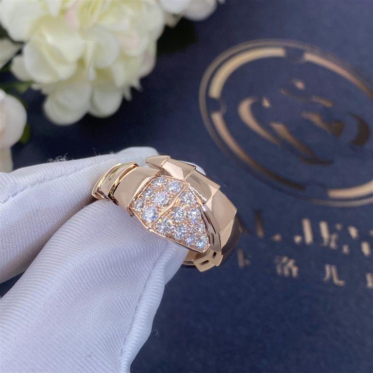 [Luxe Jewelry]SERPENTI RING PINK GOLD DIAMOND