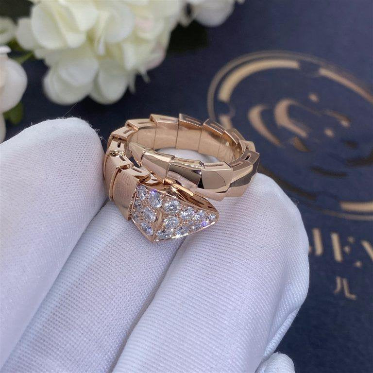 [Luxe Jewelry]SERPENTI RING PINK GOLD DIAMOND