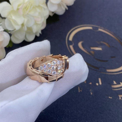 [Luxe Jewelry]SERPENTI RING PINK GOLD DIAMOND