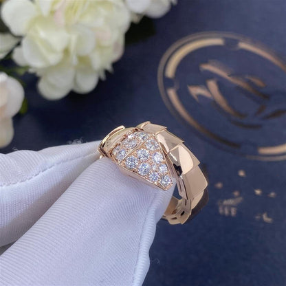 [Luxe Jewelry]SERPENTI RING PINK GOLD DIAMOND