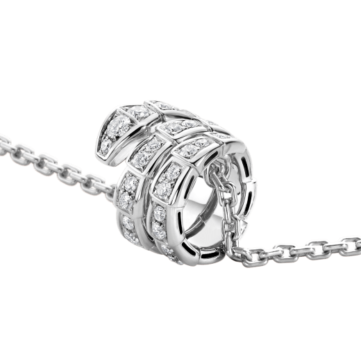 [Luxe Jewelry]SERPENTI  NECKLACE DOUBLE RING DIAMOND