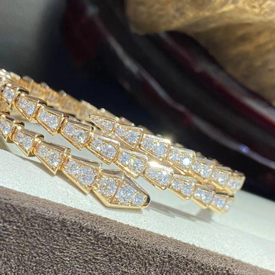 [Luxe Jewelry]SERPENTI BRACELET GOLD DIAMOND DOUBLE ROW