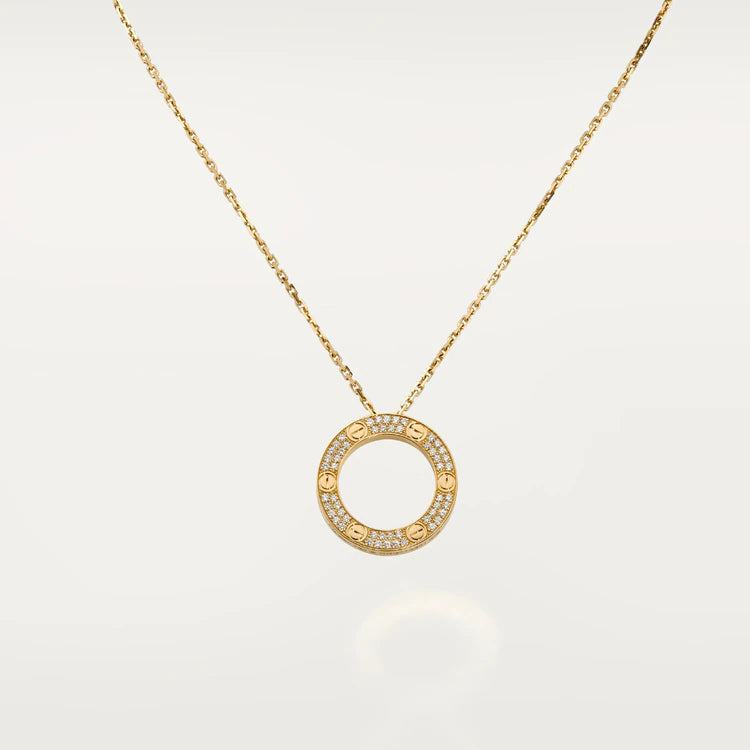 [Luxe Jewelry]LOVE NECKLACE ADJUSTABLE ROSE GOLD