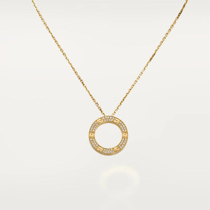 [Luxe Jewelry]LOVE NECKLACE ADJUSTABLE ROSE GOLD