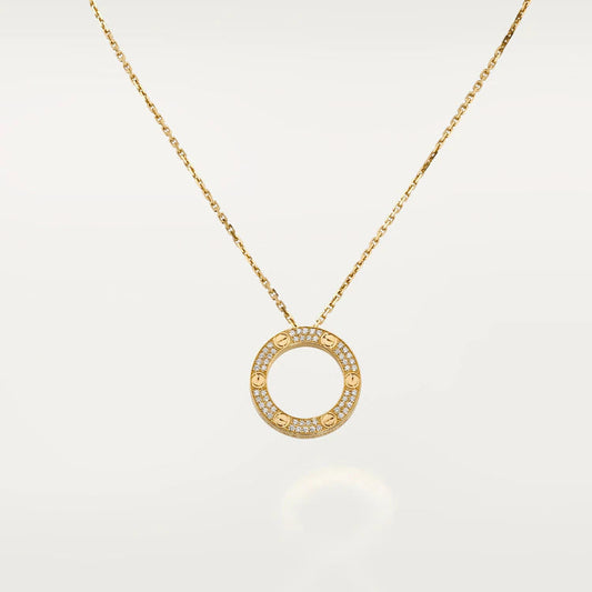 [Luxe Jewelry]LOVE NECKLACE ADJUSTABLE ROSE GOLD