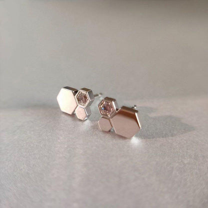 [Luxe Jewelry]BEE LOVE SILVER DIAMOND EARRINGS