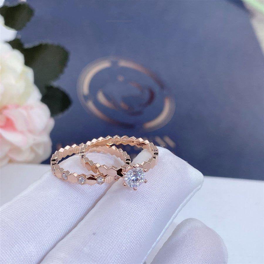 [Luxe Jewelry]BEE LOVE RING PINK GOLD 1 DIAMOND