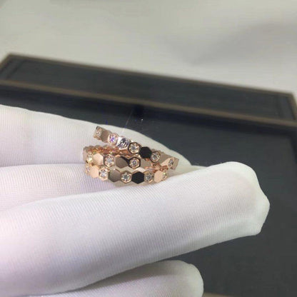 [Luxe Jewelry]BEE LOVE RING PINK GOLD DIAMOND
