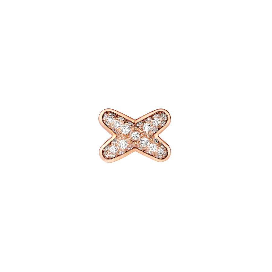 [Luxe Jewelry]JEUX DE PINK GOLD DIAMOND EARRINGS