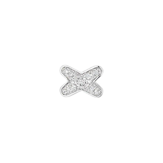 [Luxe Jewelry]JEUX DE SILVER DIAMOND EARRINGS