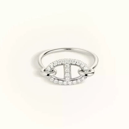[Luxe Jewelry]RONDE SMALL SILVER DIAMOND RING