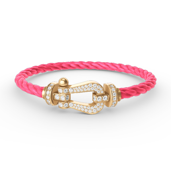[Luxe Jewelry]FORCE LARGE HORSESHOE FULL DIAMOND BRACELET GOLD