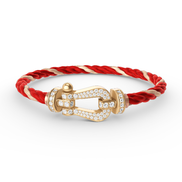 [Luxe Jewelry]FORCE LARGE HORSESHOE FULL DIAMOND BRACELET GOLD