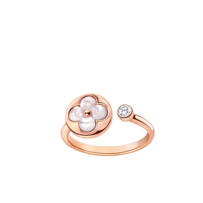 [Luxe Jewelry]SUN 1 DIAMOND PINK MOP RING