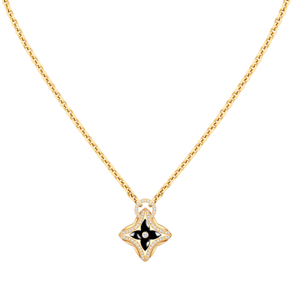 [Luxe Jewelry]STAR PEDANT PINK GOLD DIAMOND NECKLACE