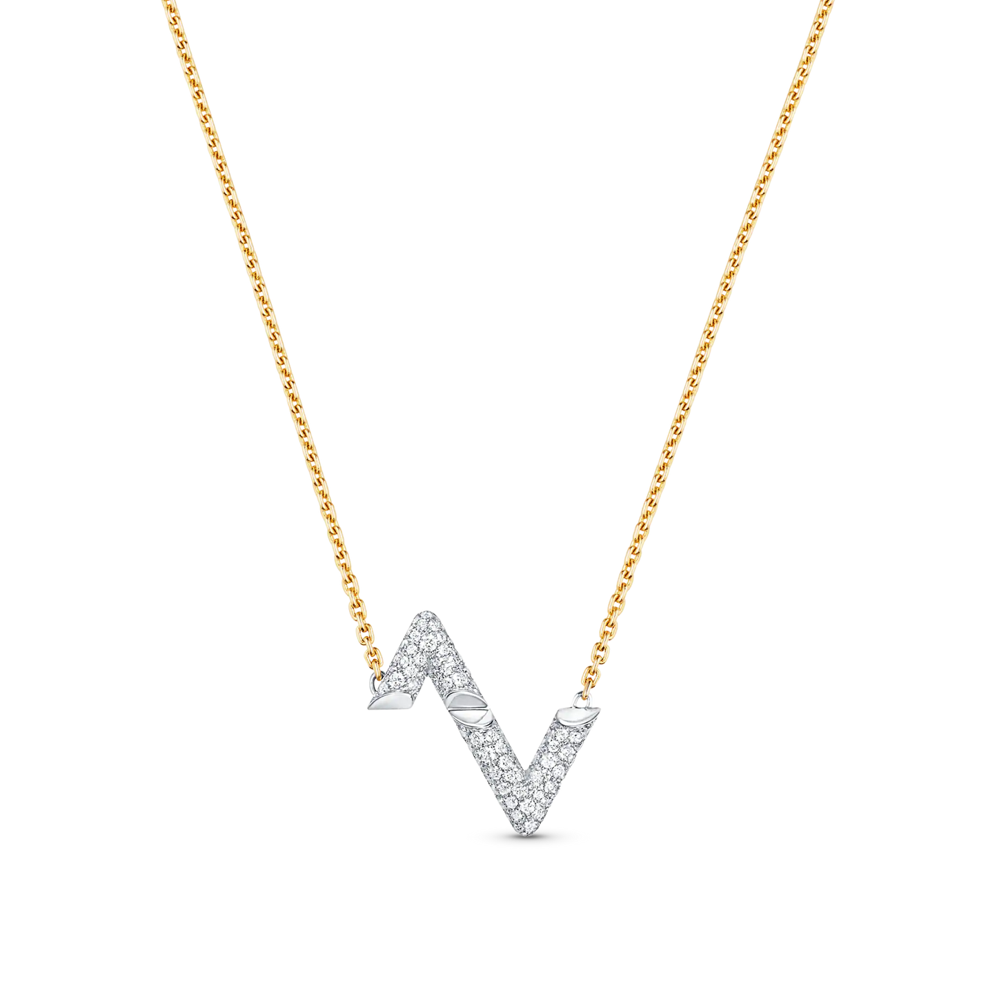 [Luxe Jewelry]VOLT SILVER DIAMOND PEDANT NECKLACE