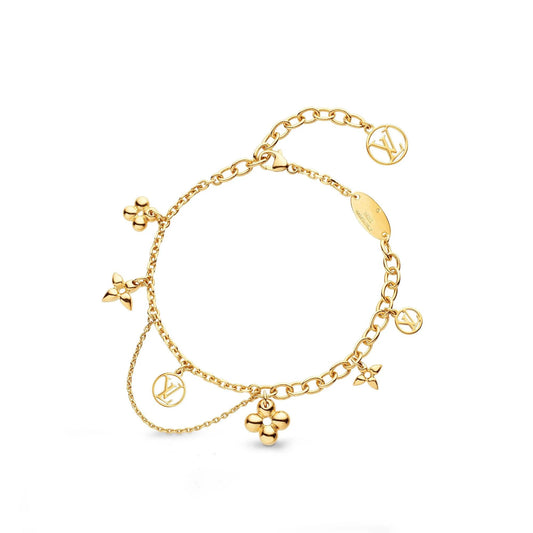 [Luxe Jewelry]BLOOMING PINK GOLD MOP BRACELET