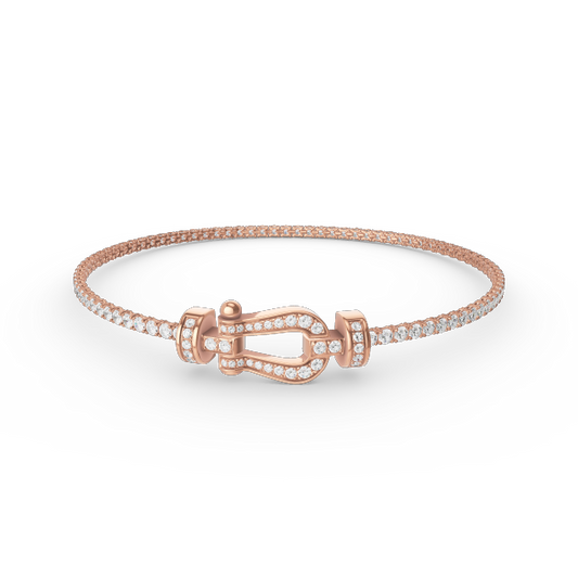[Luxe Jewelry]FORCE  HORSESHOE  DIAMOND TENNIS BRACELET