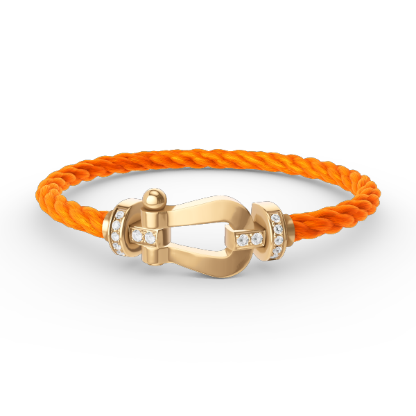 [Luxe Jewelry]FORCE LARGE HORSESHOE HALF DIAMOND BRACELET GOLD