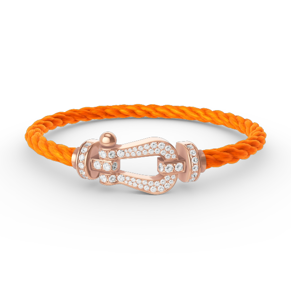 [Luxe Jewelry]FORCE LARGE HORSESHOE FULL DIAMOND BRACELET ROSE GOLD