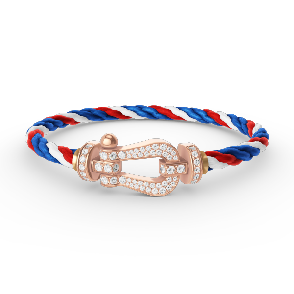 [Luxe Jewelry]FORCE LARGE HORSESHOE FULL DIAMOND BRACELET ROSE GOLD