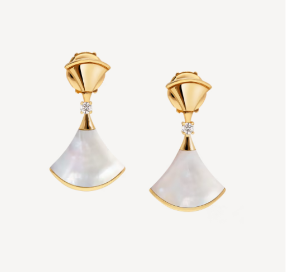[Luxe Jewelry]DREAM MOP 1 DIAMOND EARRINGS