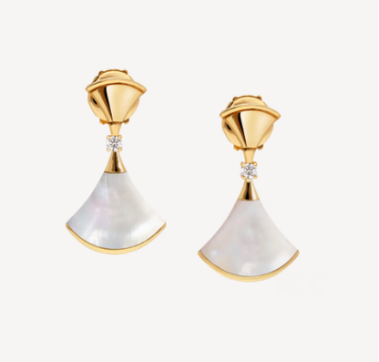 [Luxe Jewelry]DREAM MOP 1 DIAMOND EARRINGS