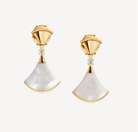 [Luxe Jewelry]DREAM MOP 1 DIAMOND EARRINGS
