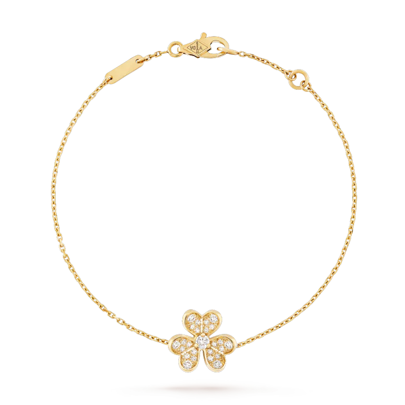 [Luxe Jewelry]FRIVOLE GOLD FLOWER DIAMOND BRACELET