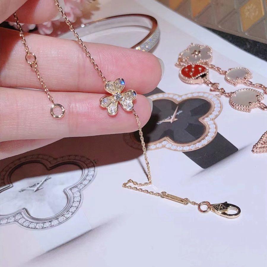 [Luxe Jewelry]FRIVOLE GOLD FLOWER DIAMOND BRACELET