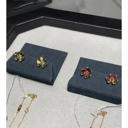 [Luxe Jewelry]FRIVOLE  FLOWER PINK EARRINGS