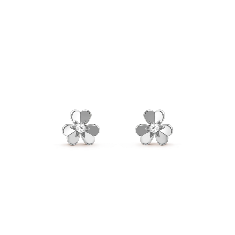 [Luxe Jewelry]FRIVOLE MINI SILVER FLOWER EARRINGS
