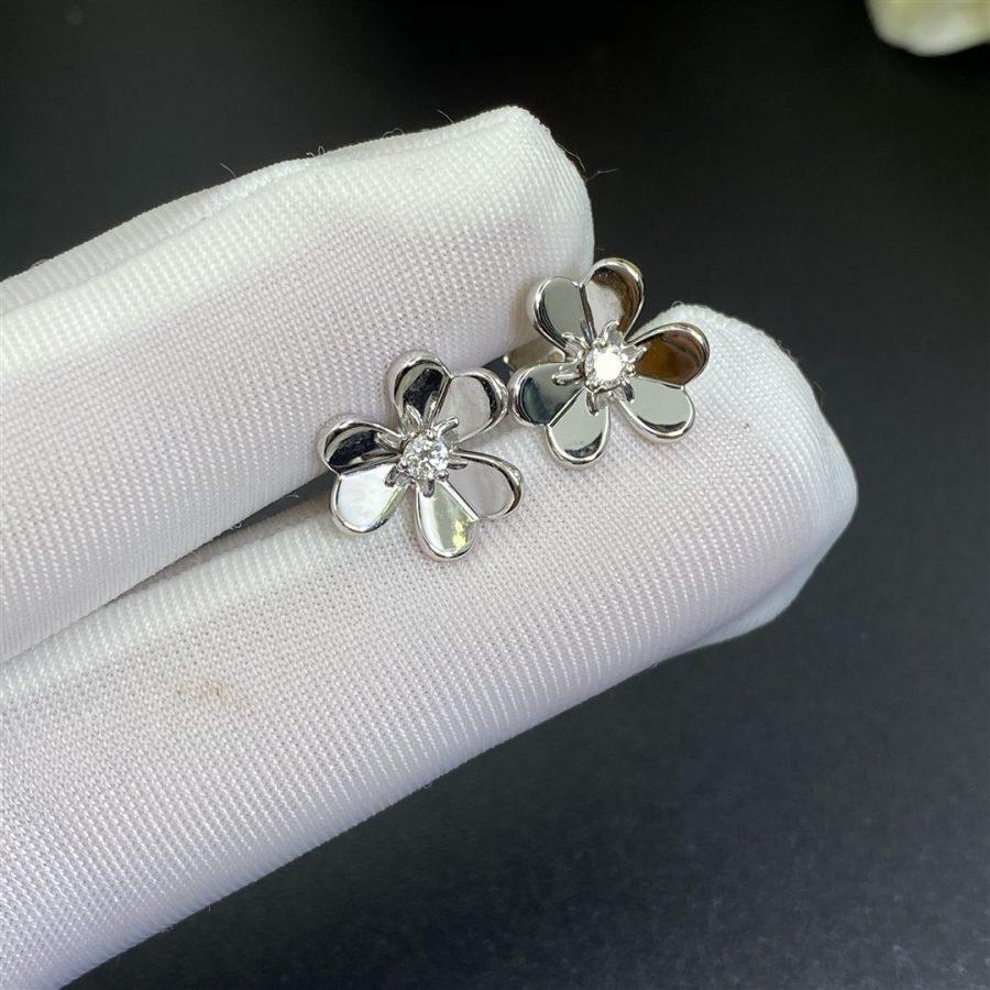 [Luxe Jewelry]FRIVOLE MINI SILVER FLOWER EARRINGS