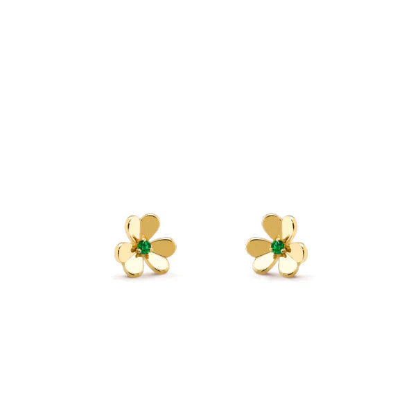 [Luxe Jewelry]FRIVOLE  FLOWER MALACHITE EARRINGS