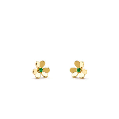[Luxe Jewelry]FRIVOLE  FLOWER MALACHITE EARRINGS